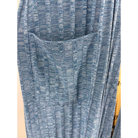 Lularoe Sarah Cardigan Duster Sweater Ribbed Blue Marl Knit M - Picture 6 of 9
